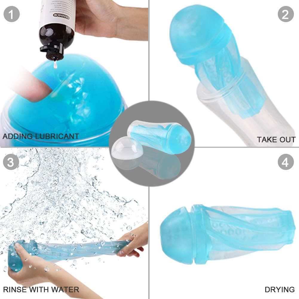 hottyy Silic^õ^ne Pocket Pussie Portable Handheld Size Male P^õ-ckët-Pü-ss-ýs for Men Male Self Pleasure, 100% Waterproof Male M-a-stur-bratõrs Great Idea for Man Gift