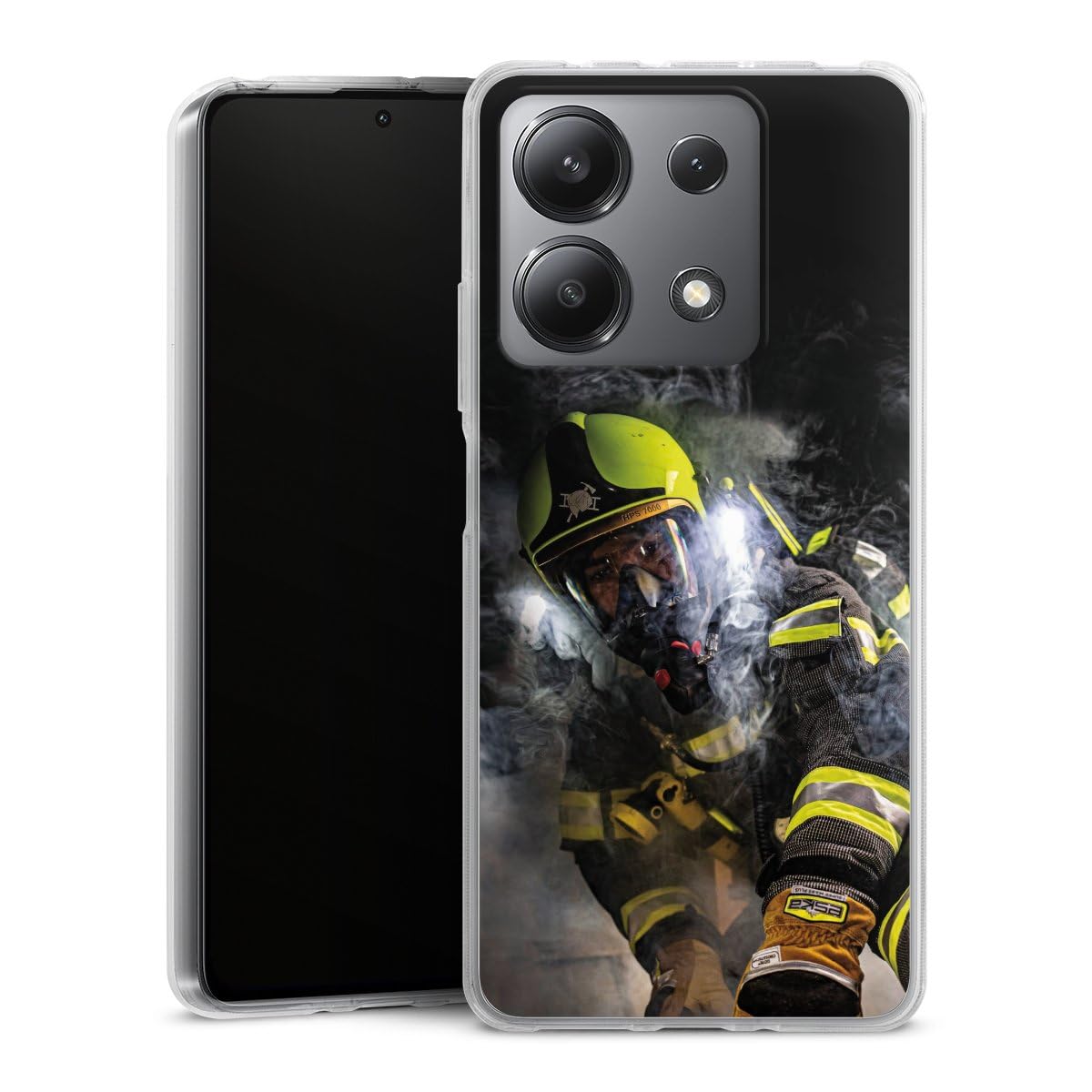 Coque Redmi Note 13 5G silicone flexible anti-rayures motif feu - 2