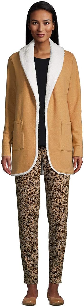 sherpa lined cozy cardigan