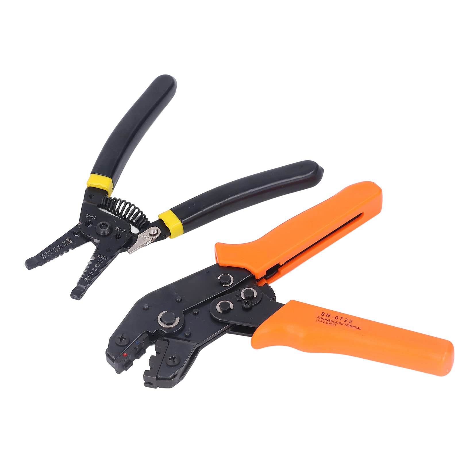 Kit de herramientas para engarzar cables de grado profesional con 4 mordazas intercambiables Alicates engarzadores ajustables automáticos para terminales de cableado eléctr