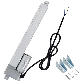JQDML 12V High Speed Linear Actuator 66 lbs - 10 Inch Stroke IP54 Waterproof
