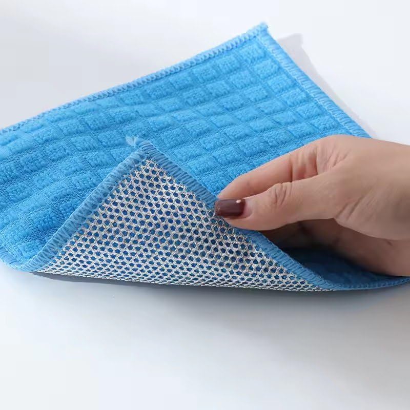 SWIPIO Double-Sided Microfiber Silver Silk Silver Cloth Kitchen Non-Oil Cleaning Cloths, for Wet and Dry Mesh Microfiber Cleaning Cloth for Metal, Kitchen, Dishes Pack of (2) (B0DBYSV42Z) Amazon Price History, Amazon Price Tracker