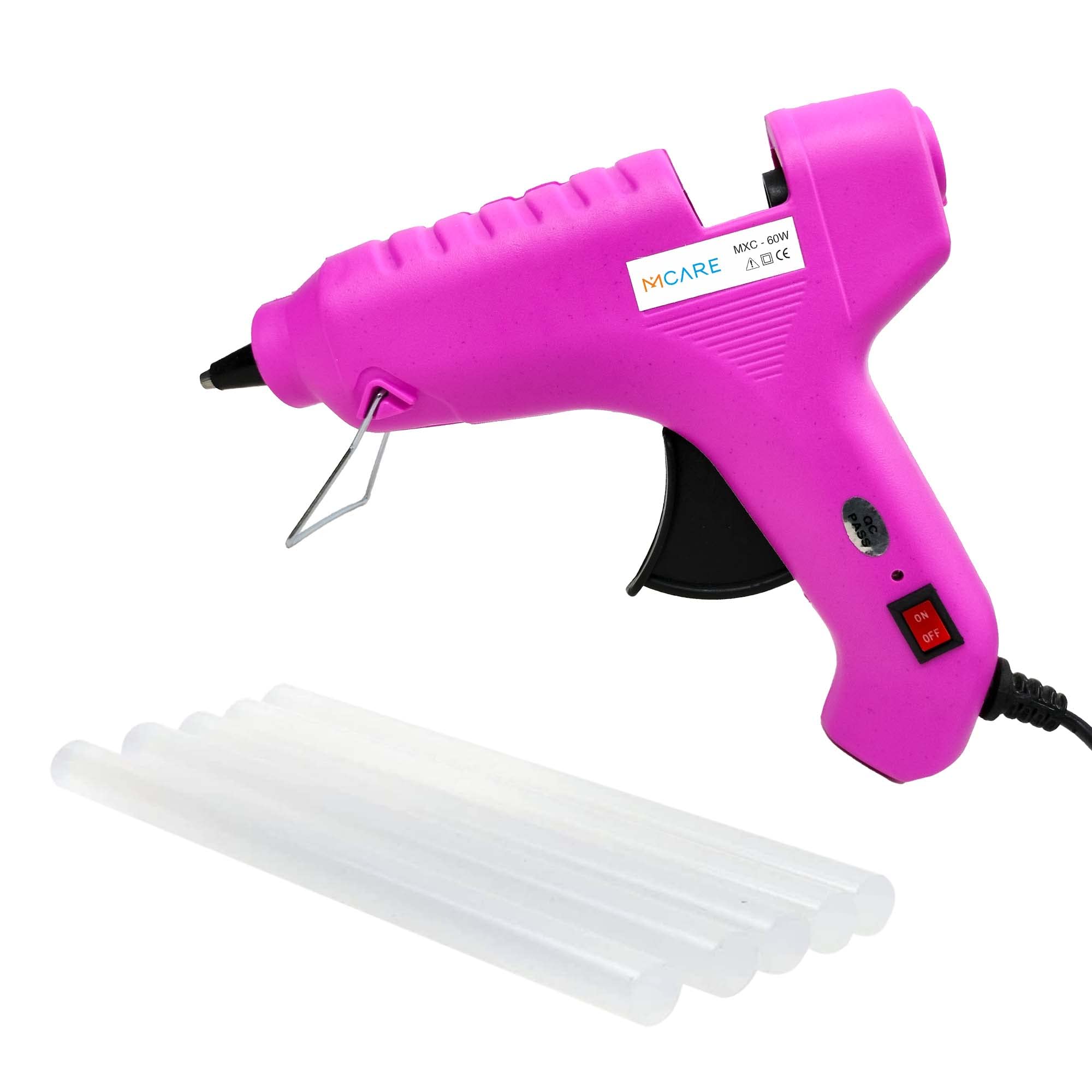 Mcare 60W Hot Melt Glue Gun Kit for Quick Repairs 11 mm with 5 Glue Sticks