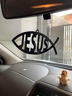 Stylish Handcrafted Dream Catcher, Elegant Car Mirror Hanging Accessory, Interior Decorative Item for Vehicle, Traditional Style Car Rearview Mirror Ornament (Christ 1)-picture-15