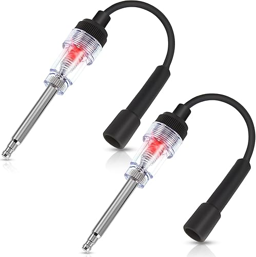 Probador de bujías en línea para motor de arranque recto, probador de encendido de cortacésped ligero, detector de diagnóstico de armadura para