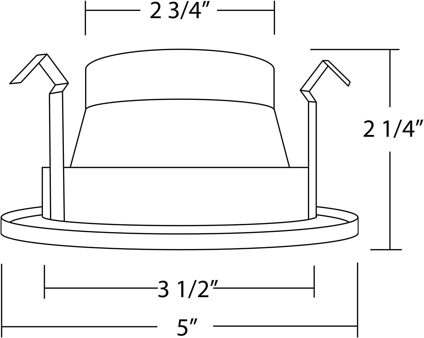 NICOR Lighting 4 in. White Specular Recessed Cone Trim (19504)