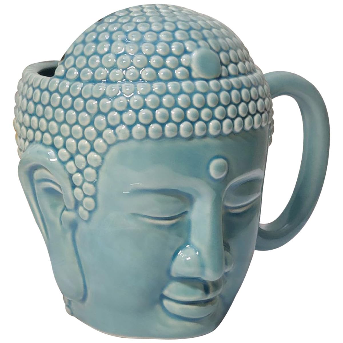Tasse à Café en Céramique Bouddha 450Ml avec Anse Ergonomique Mug Créatif pour Boire Café et Thé Tasse en Céramique Antidérapante Maison et Bureau