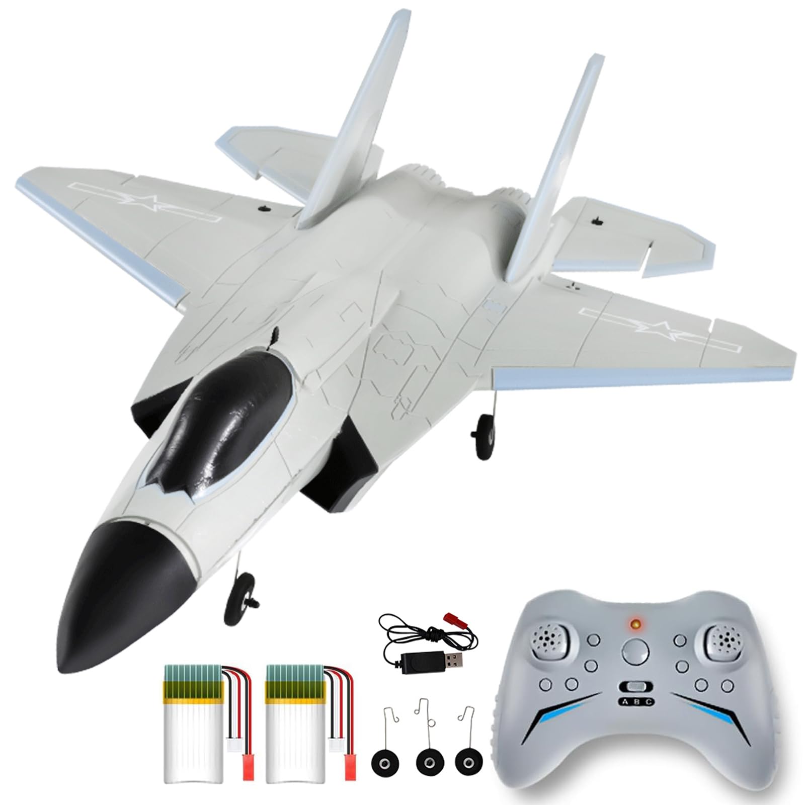 Photo 1 of ***BEND IN WING***
Authticar Brushless RC Plane, FX9631 4CH Brushless Single Duct Fixed Wing RC Jet Plane with 2.4GHz 6-axis Gyro Stabilizer EPP RTF Hobby Glider Aircraft Plane Easy to Fly for Advance Player
