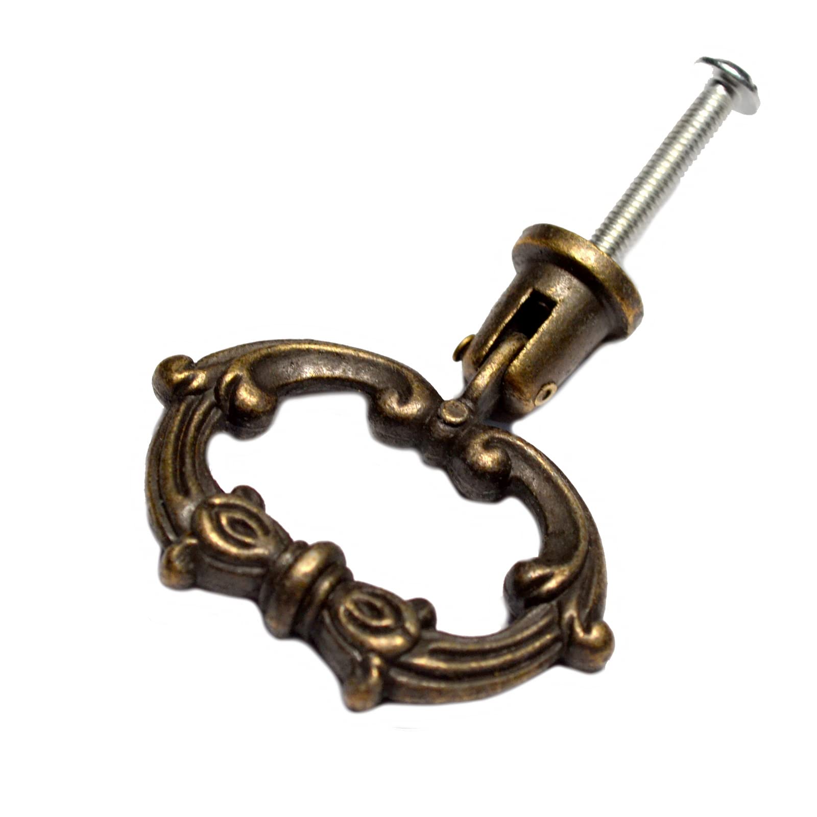 Lot De 8 Poignées De Tiroir En Bronze Vintage Décoratives Avec Vis