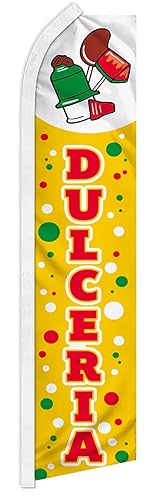 Dulceria Candy Shop Advertising 2.5'x11.5' Super-Knit Poly Super Flag