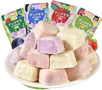 Yogurt Blocks, Acidolis, Sugar, Sugar Sugar, Strawberry, Blueberry Yogurt Freeze Dried, Quick Food, Delicious Fructose, Dim Sum, Breakfast Food, Valley Candy, Mixed Candy, Nutrition Instant Breakfast,