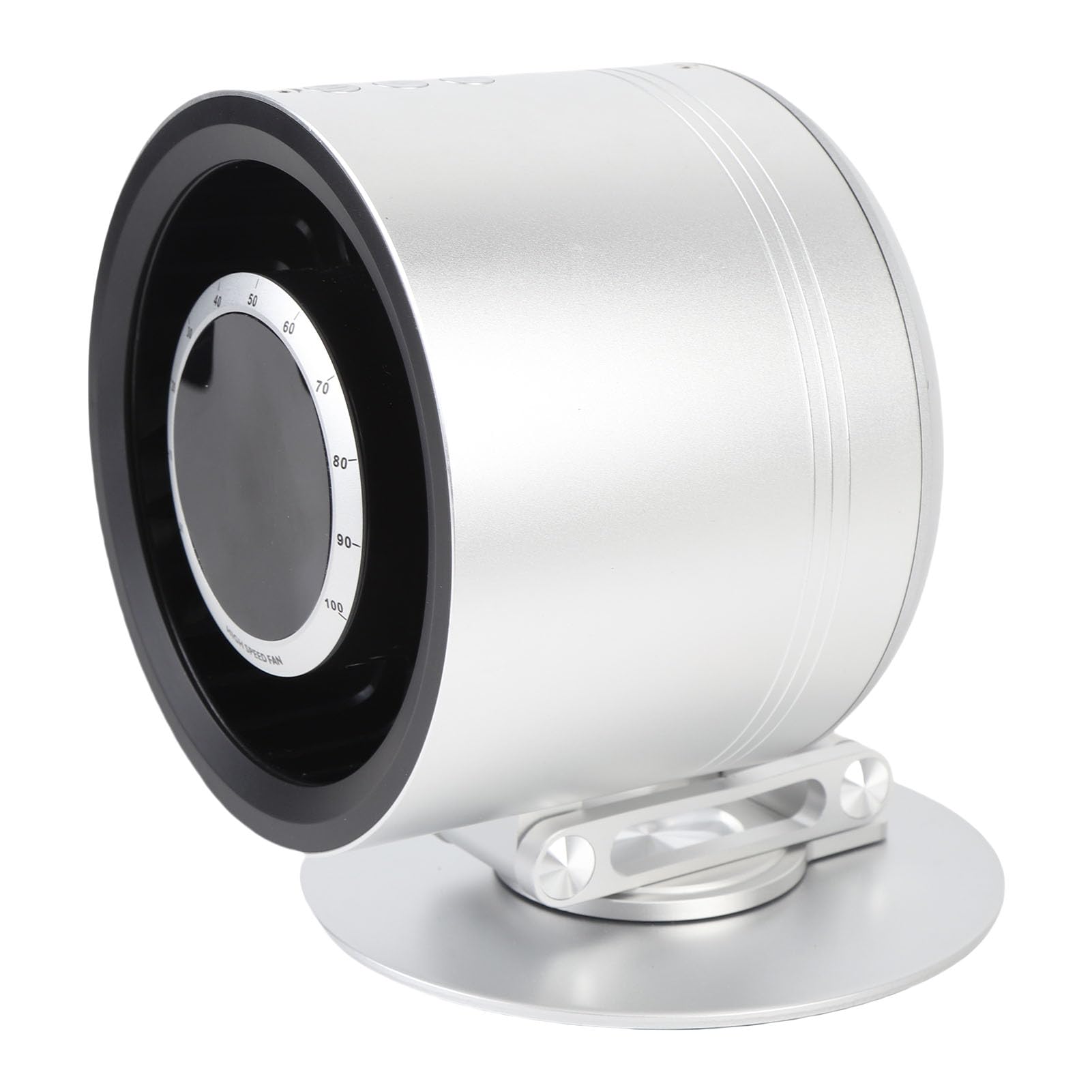 Ventilador de Escritorio, 4000 MAh, Recargable, Silencioso, Portátil, 360°, Horizontal, 180°, Rotación Vertical, Ventilador Recargable, con Batería con Soporte para Teléfono para Dormitorio,