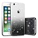 iPhone 7 Case,Hanlesi Shiny Gradient Series [Bling Crystal Clear] Cover,Ultra Slim Sparkle Premium 3 Layer Hybrid Translucent Protective Case for Apple iPhone 7 4.7 Inch-Gray