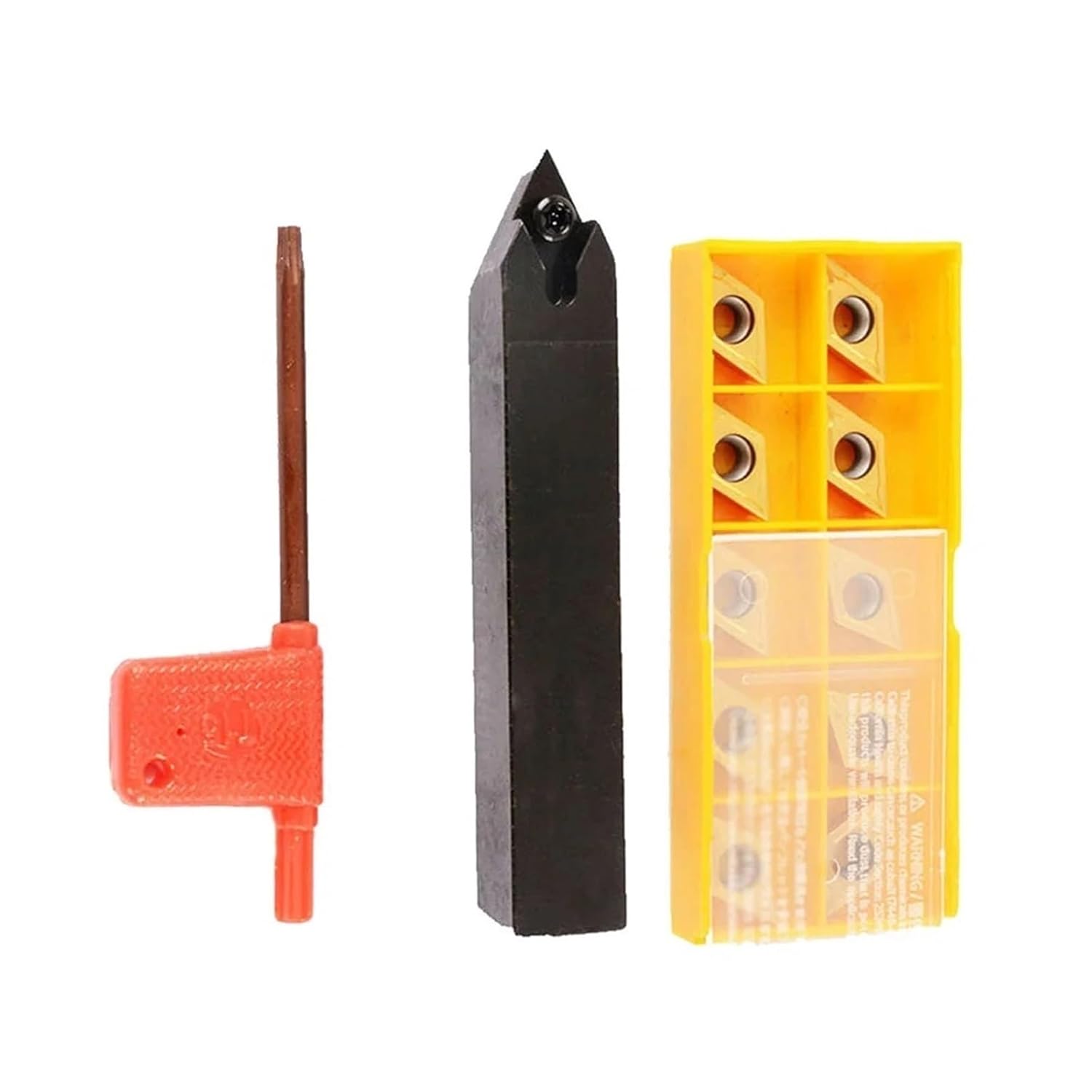1pcs SDNCN1616H11 Indexable Metal Lathe Turning Tool Holder Boring Bar with 10pcs DCMT11T304 Lathe Replacement Inserts