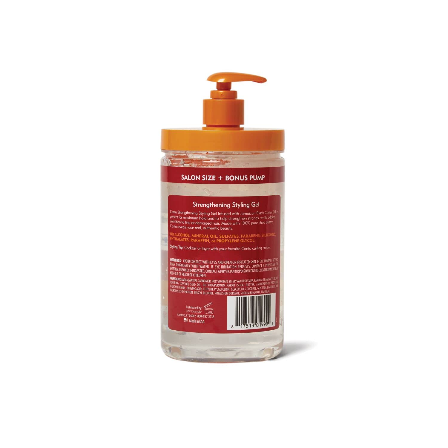 Cantu Shea Butter Maximum Hold Strengthening Styling Gel With Jamaican Black Castor Oil 30.4oz : Beauty & Personal Care