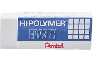 Pentel Super Hi-Polymer Eraser: The Finest White Eraser for Removing Pencil Marks