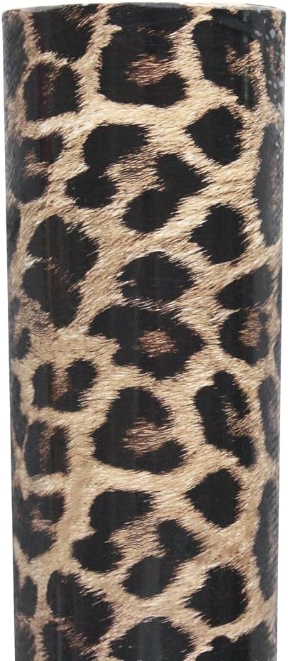 XhuangTech Car Body Leopard Pattern Vinyl Wrap Stickers Film Sheet DIY Sticker Film (196.8" x 60")