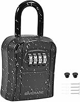 Vista 1 de Caja de bloqueo de llave, caja de bloqueo de combinación de 4 dígitos para montaje en pared, impermeable para exteriores, caja de contraseña segura