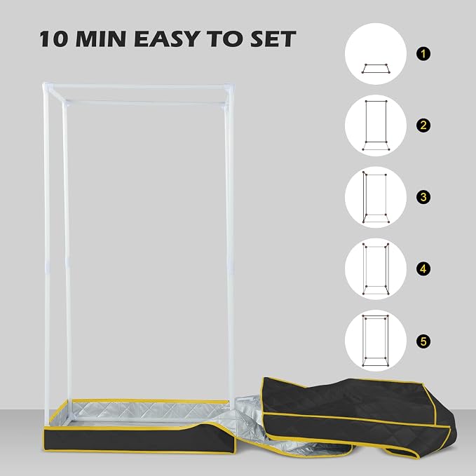 Sauna Infrarroja Portátil para 1 Persona con Control Remoto miniatura 7