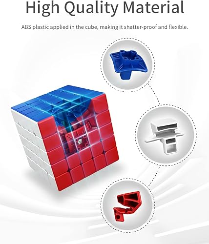 Miniatura 4 de Willking Moyu Meilong 5x5 M Cubo magnético de velocidad sin pegatinas Moyu Meilong M 5x5 cubos rompecabezas 5x5x5