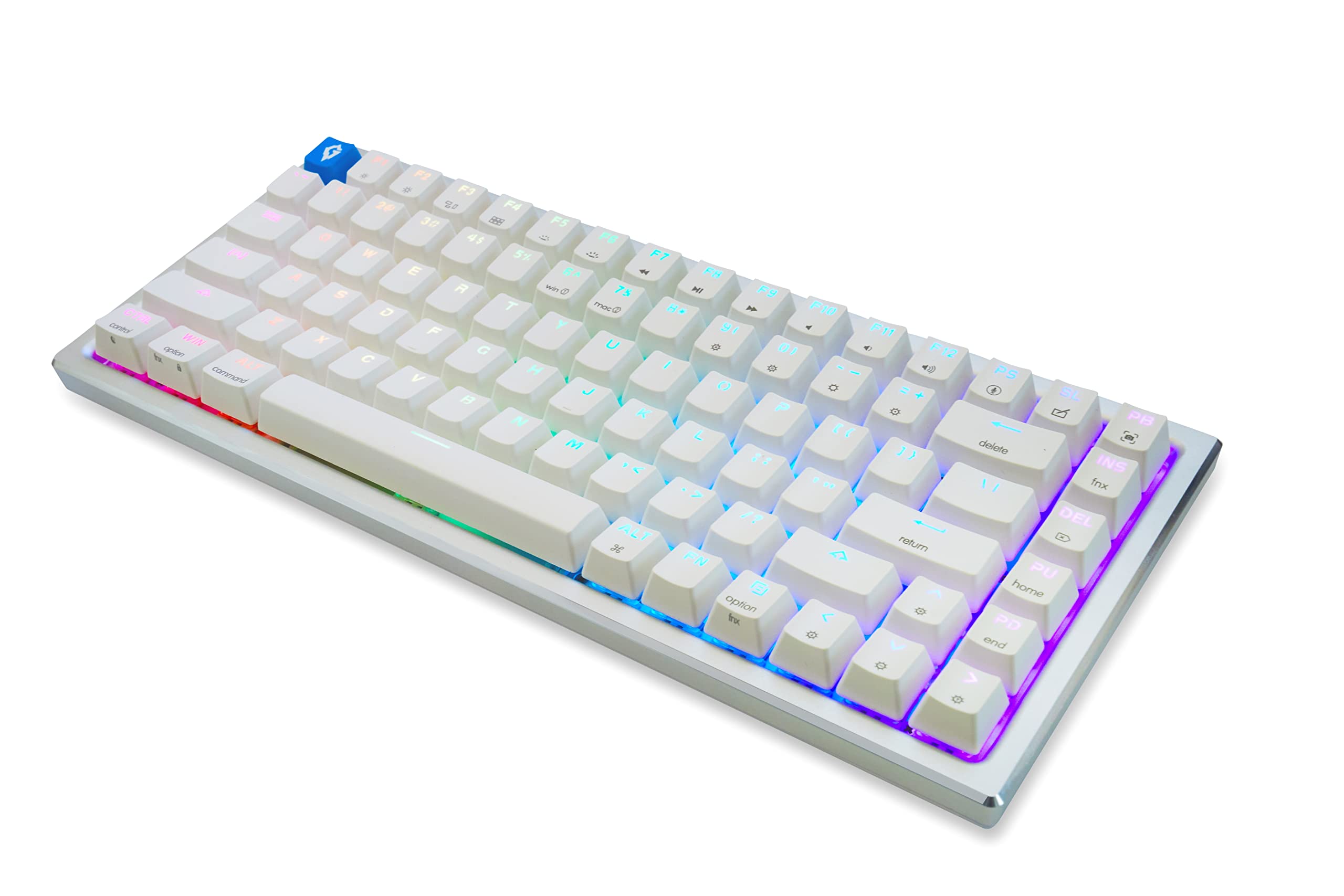 Amazon | Glacier GK84 Arctic 75% 有線 取り外し可能 USB-C