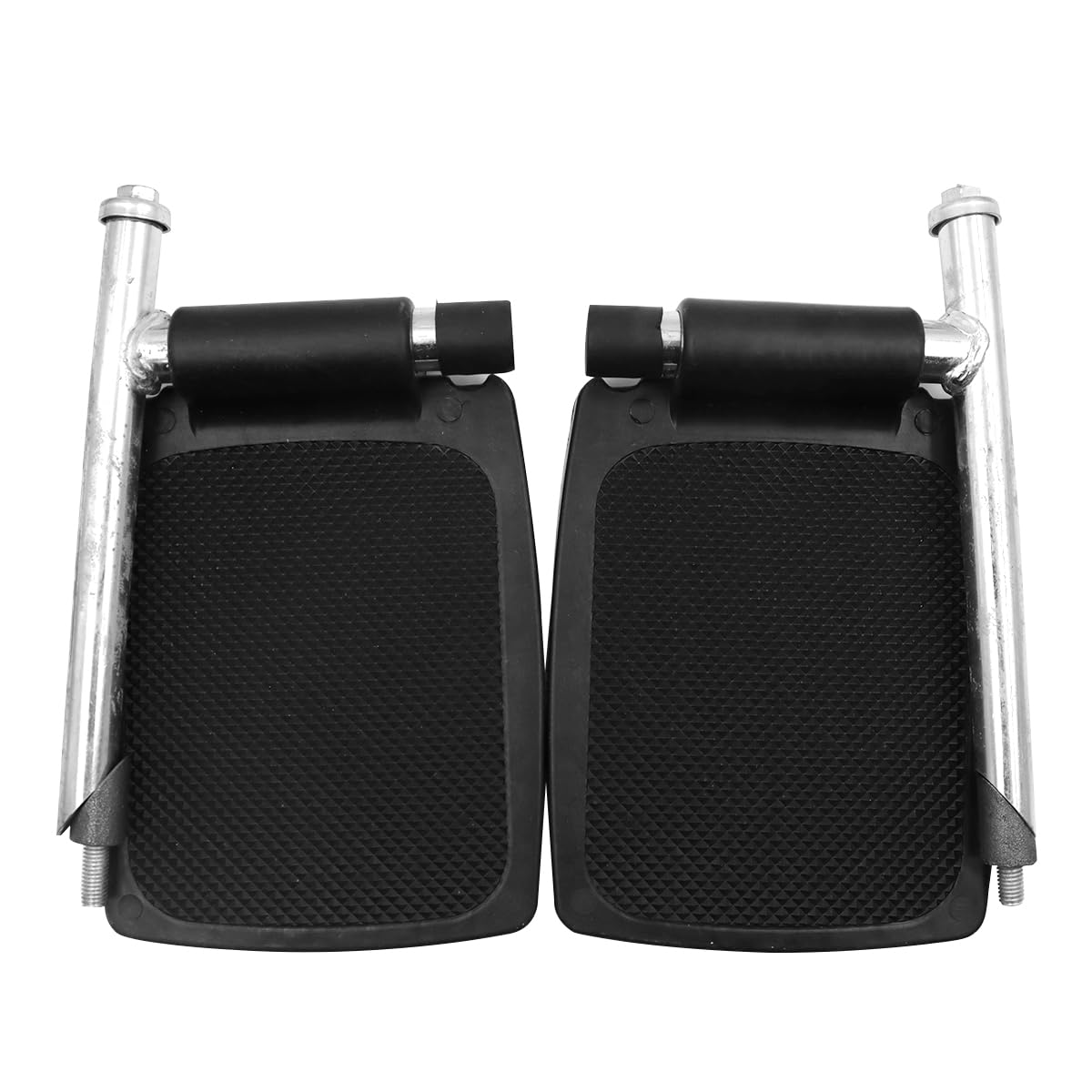 Sarini Reposapiés para silla de ruedas, a prueba de arañazos, universal, accesorios para sillas de ruedas, equipo resistente, fácil de instalar, plástico con poste
