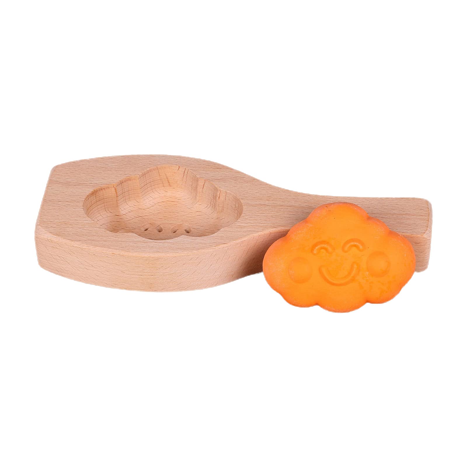 Hsioluted Pastry Molds Stamps Hand Pressured Tools Wood Baking Accessories 4 Styles to Choose Wood Pastry Mold
