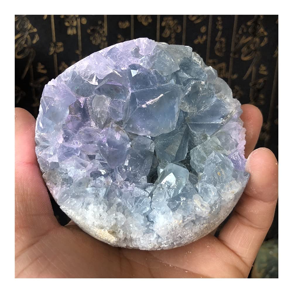 Salud y hogar Natural cielo azul cristal racimo mineral espécimen decoración de la boda decoración del acuario
