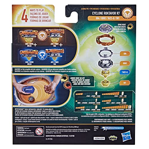 Beyblade F3320 Burst Quaddrive Cyclone Fury String Launcher Set thumb #3