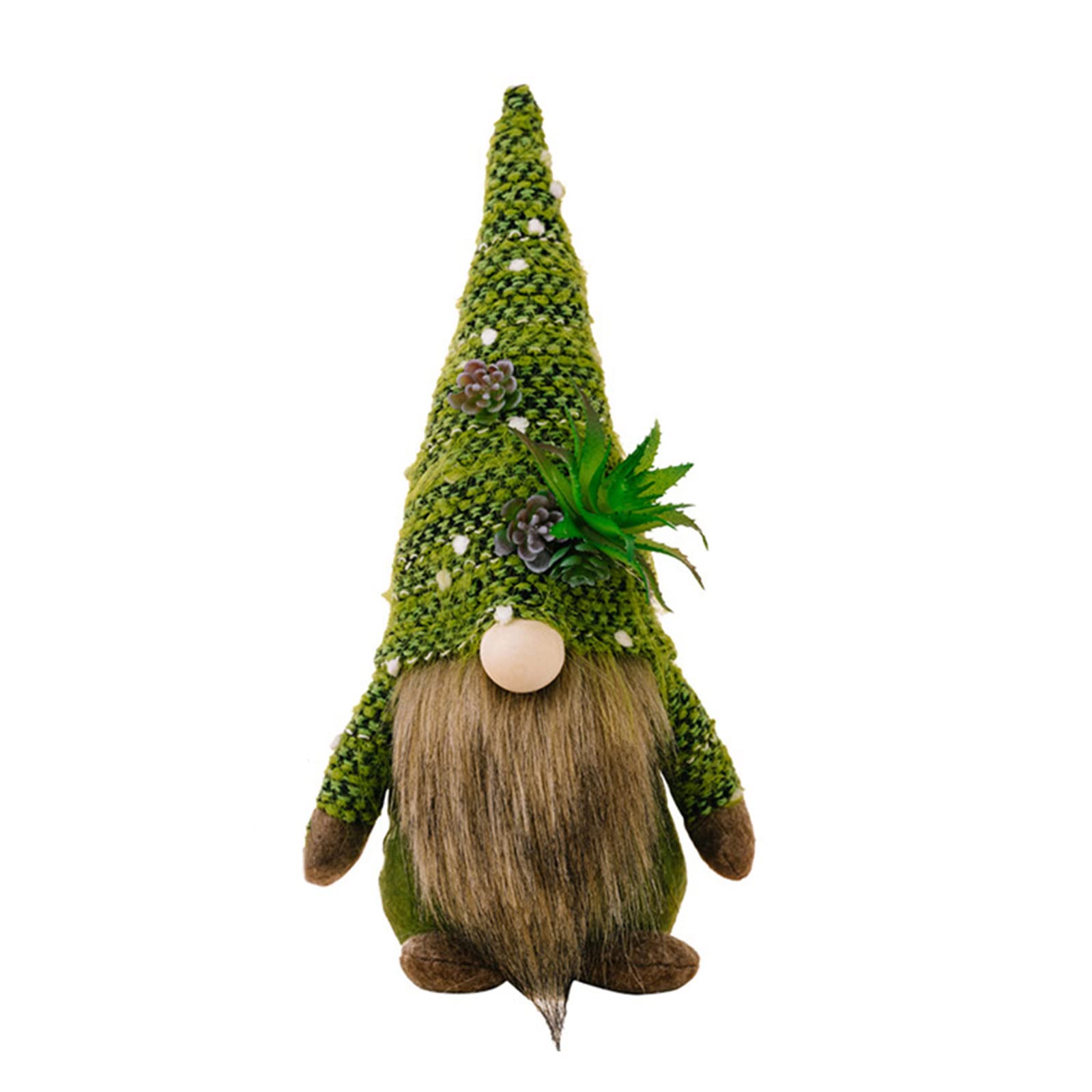 Tsophreniq Gnomes Cactus Plant Gnomes Swedish Scandinavian Tiered Tray Decoration Collection Garden Gift Green Plant