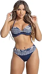 Biquíni Feminino com Bojo Meia-Taça e Calcinha Cintura Média