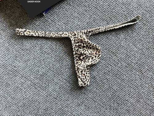 Men's Leopard Print Thong Ice Silk| Fashionable Print, Stretchy Fabric, Sexy Wild Charm 5