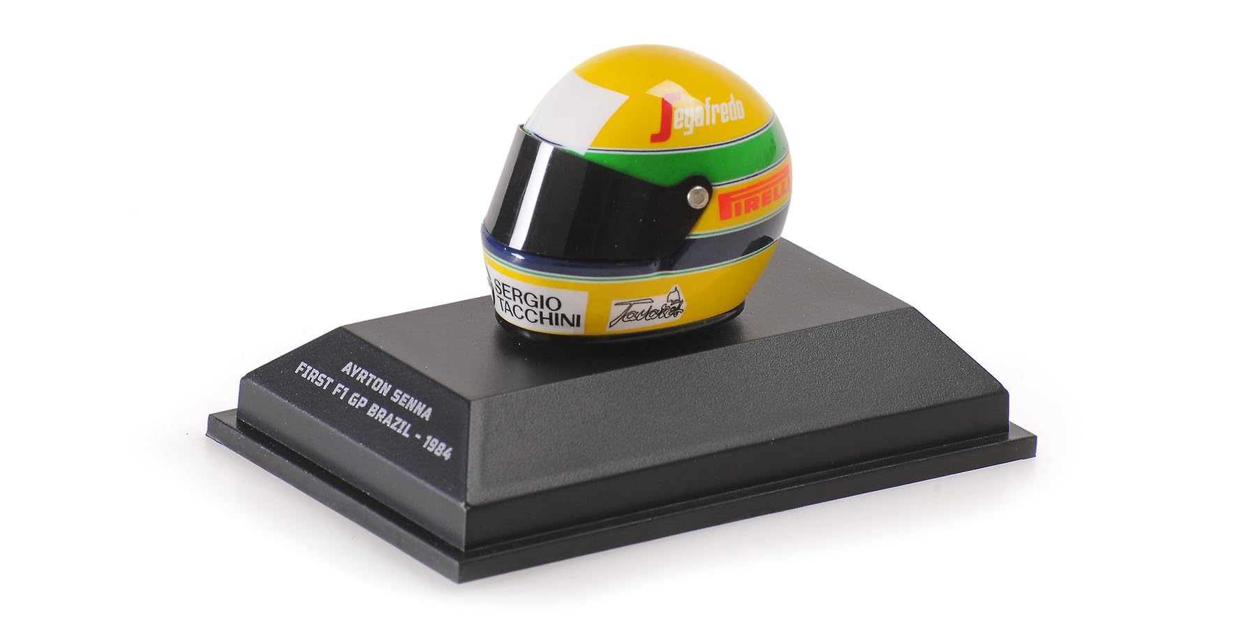Minichamps 540308419 Ayrton Senna First F1 GP Brazil 1984 Helmet