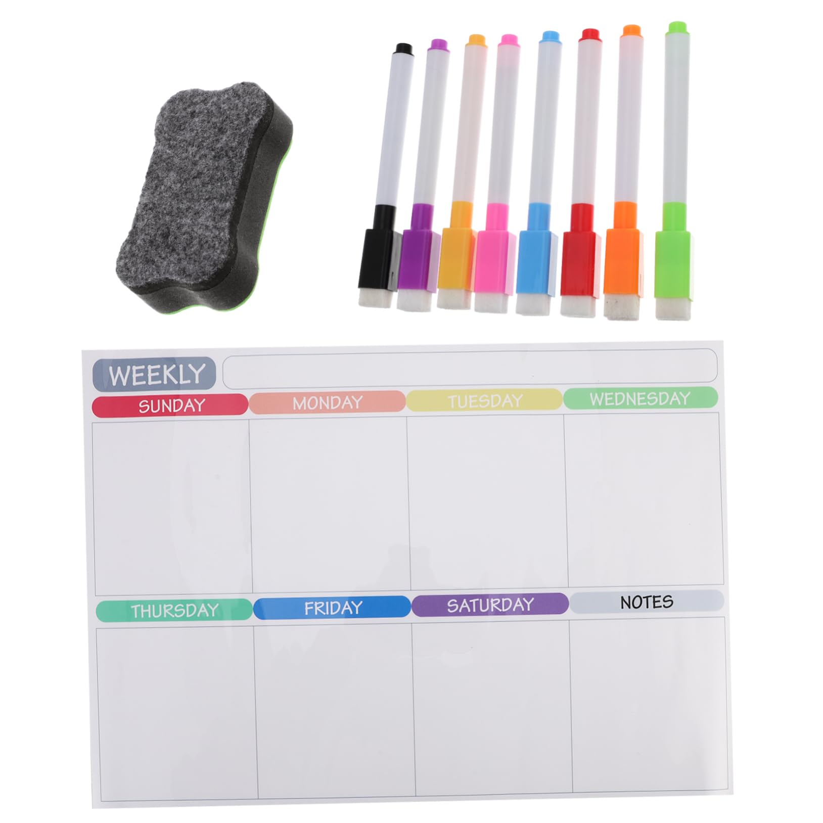 VILLCASE 2juegos Magnético De Borrado Seco Para Refrigerador Planificador Mensual y Para y De Comidas Instalación y Cocinas y