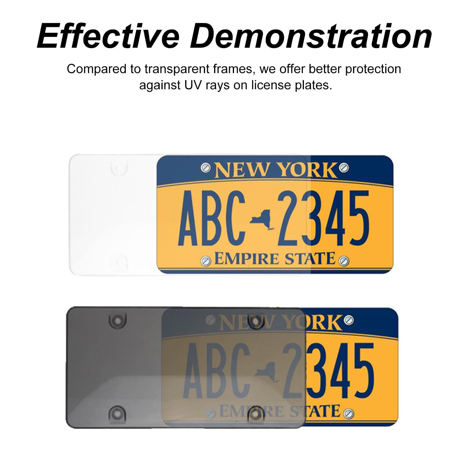 Photo 1 of 2 Pack Universal License Plate Frame