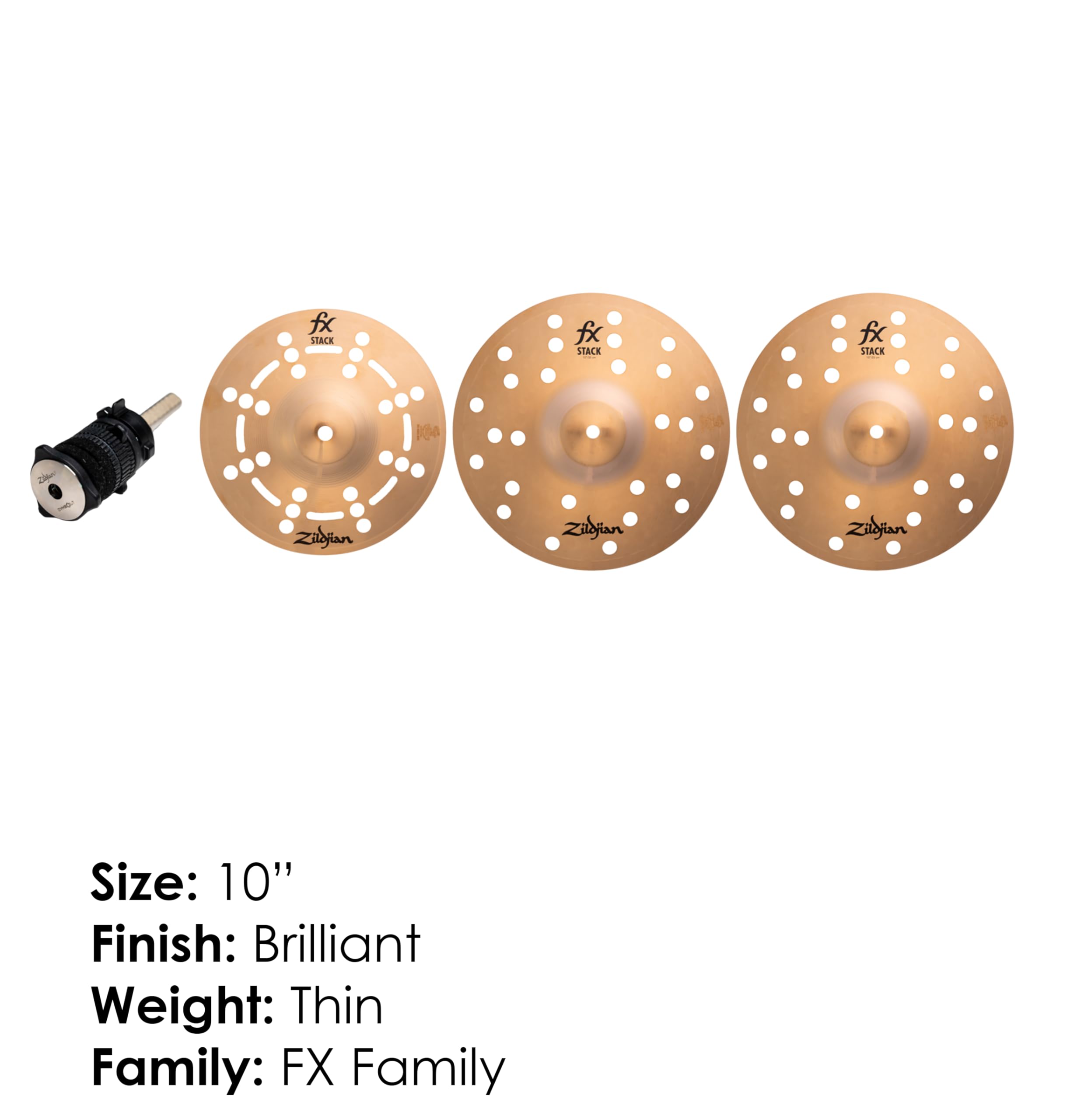 Zildjian 10“ FX Stack mit 3 Becken FXSTK10