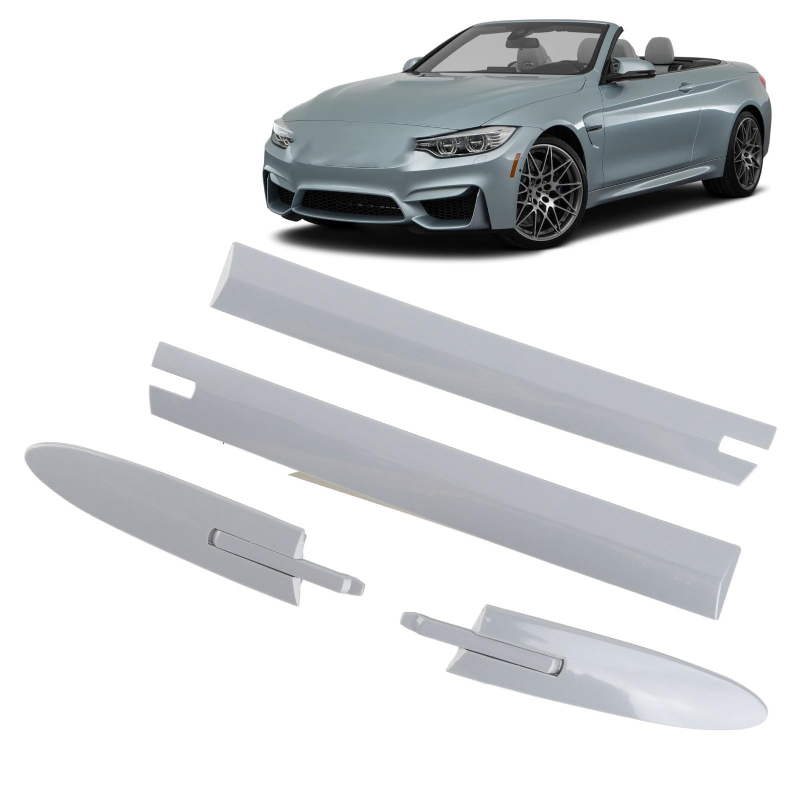 Zablółka na Zawiasie Kabriolet, 4PCS Dach Dach Cabrible Dach z Materiałem ABS o Wysokiej Wytrzymałości dla E93 335i M3 M4 F83