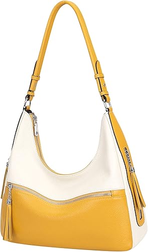 Vista 2 de Over Earth Genuine Leather Hobo Bags for Women Medium Soft Purses Casual Shoulder Bag and Handbags