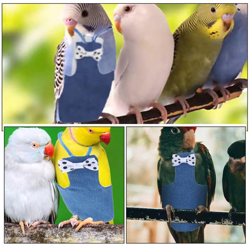 Pañal para Pájaros Traje de Vuelo Transpirable M Algodón | Reutilizable, para Cacatúas y Aves Pequeñas, Uso en Casa y Exterior, Diseño Tipo Capa Interior