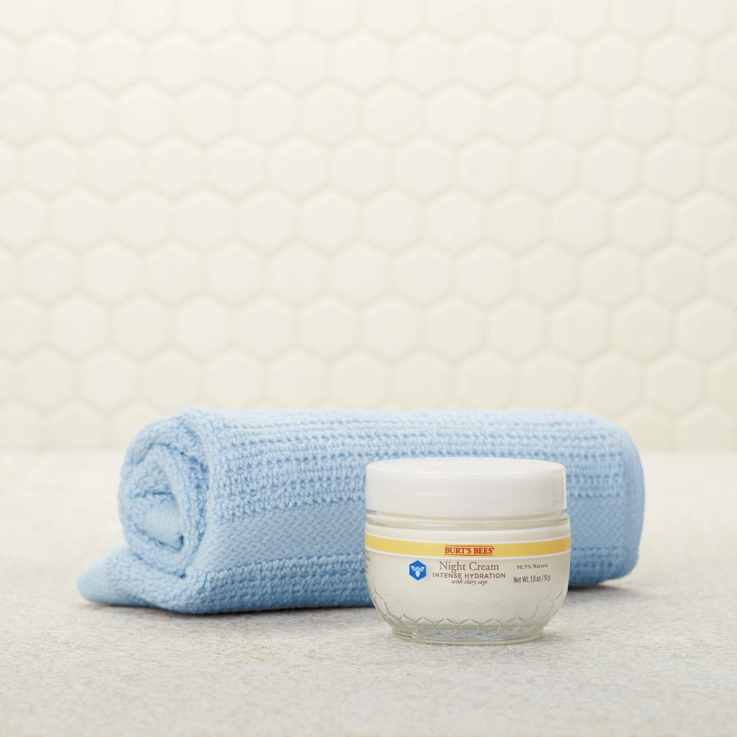 Burt's Bees Intense Hydration Night Cream, Moisturizing Night Lotion, 1.8 Ounces