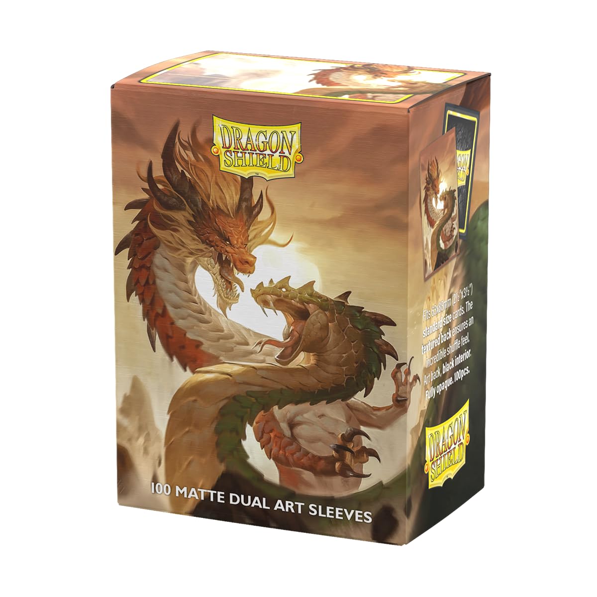 Dragon Shield | Matte Dual Art Standard Size Card Sleeves | 100 CT - Smooth & Tough Premium TCG Sleeves - Compatible with Pokemon, Flesh & Blood, One Piece & Magic the Gathering | Wood Snake 2025 — image 1