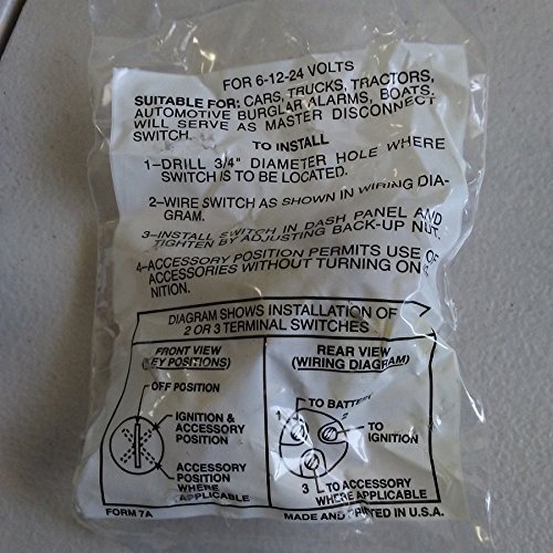 Warner CS2 Ignition Switch Automotive