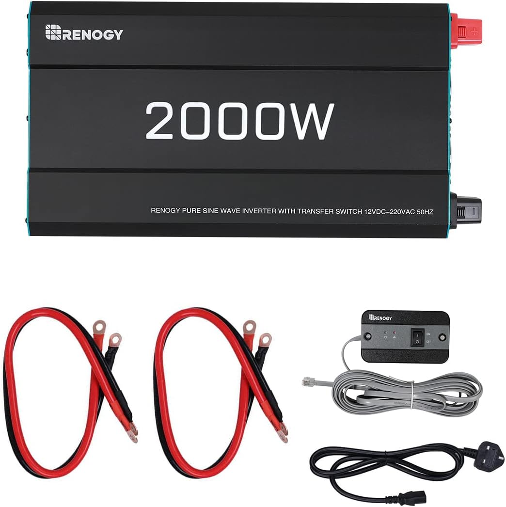 Inverter Onda Pura 2000w Victron Inverter 2000W Onda Sinusoidale Pura EDECOA - Convertitore 12V A 230V Con LCD, USB E Telecomando Inverter 2000W Picco 4000W - Foto 7
