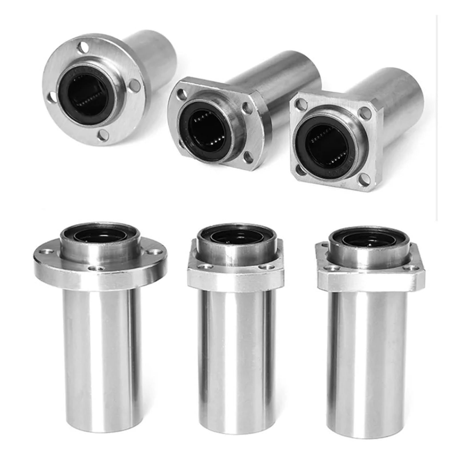 1 pieza LMFP/LMKP/LMHP 10/12 13 16 20 25 30 35 brida integrada guía lineal rodamiento estándar tipo extendido(LMFP..LUU,30mm)
