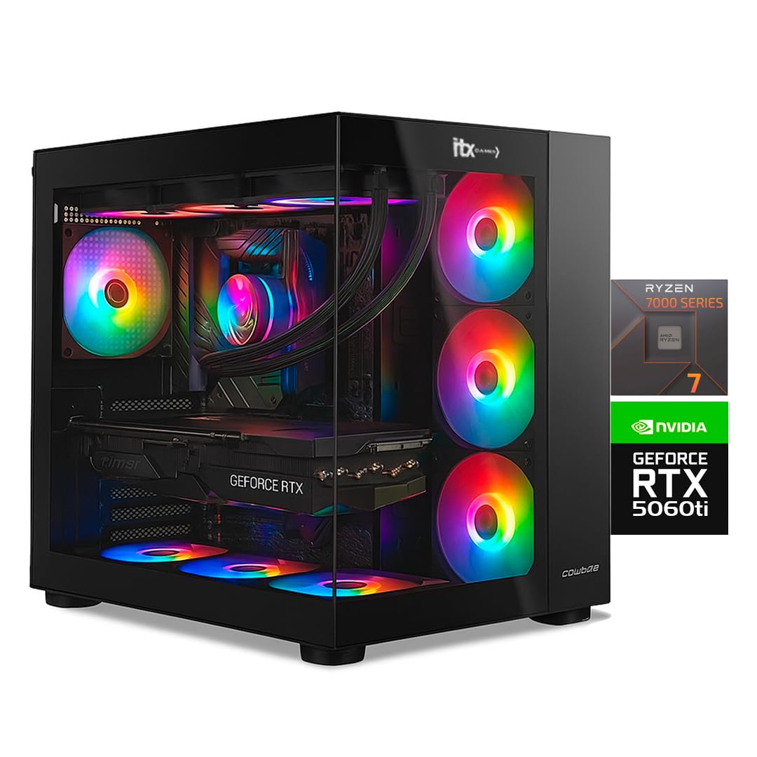 PC Gamer ITX Arena, Ryzen 7 7800X3D, NVidia GeForce RTX 5060 TI OC