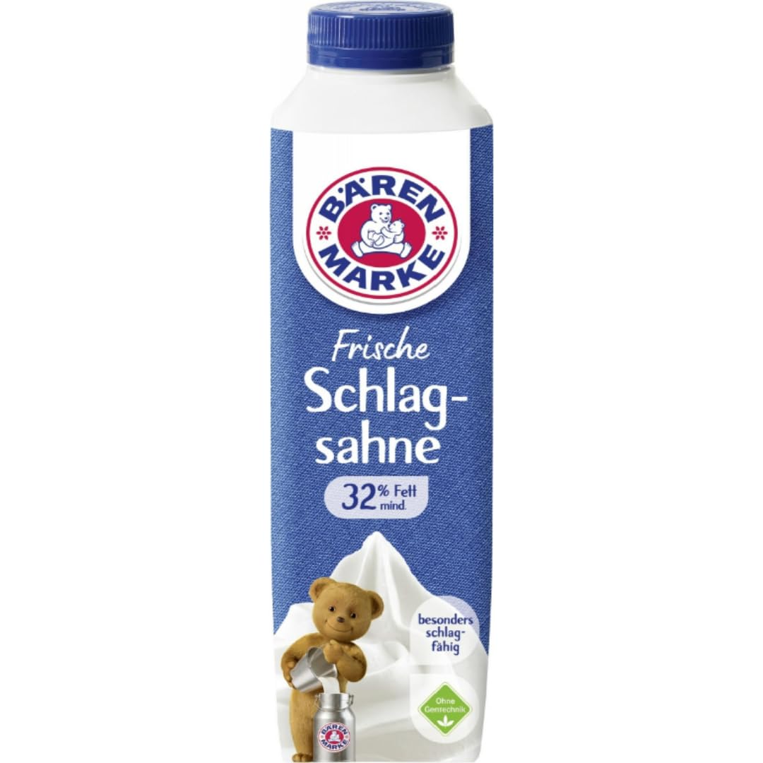 Bärenmarke Frische Schlagsahne 32% Fett 500 milliliter x 12 STÜCK [Frischegarantie] mit Pufai Grocery