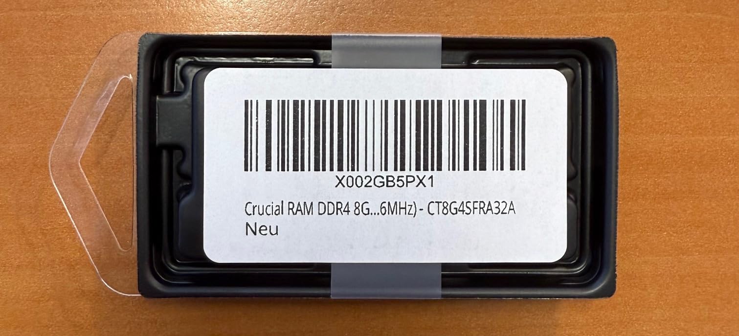 Crucial 8 GB DDR4 3200 MHz SO-DIMM RAM do laptopa CT2K8G4SFRA32A 260-pinowa pamięć do laptopa, aktualizacja pamięci PC4-25600 do laptopów i