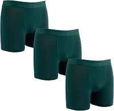 ZAKIRA Men's Tencel Modal Boxers Trunks - Super Soft Stretch Breathable Quick Dry Underwear 3 Pack