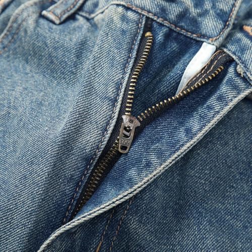 Jeans Pants Trousers Denim Autumn Men's Loose Classic Spray Paint Washed Retro3