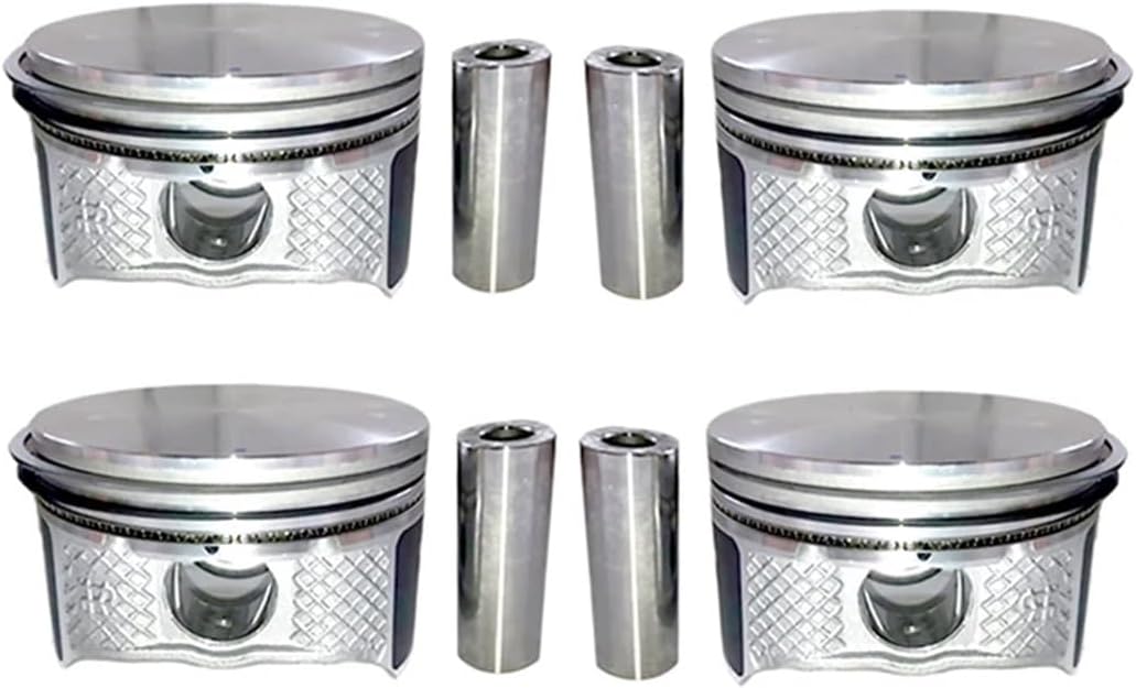 Car Engine Piston 1Set Compatible with Focus Mk2 2005-2012 Compatible with Mondeo Mk3 2000-2007 1.8L 1S7G-6K100CH